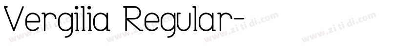 Vergilia Regular字体转换